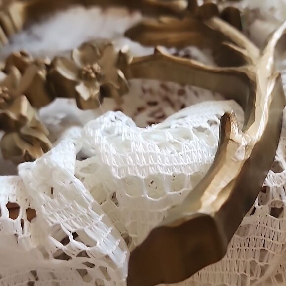 Vintage 1966 MCM Floral Blossom Spray Wall Decor - Picture 6 of 14